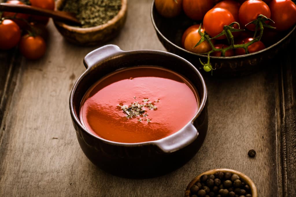 Receta de Sopa Fría de Tomate