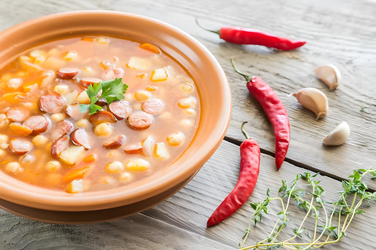 Receta de Sopa de Col con Salchicha