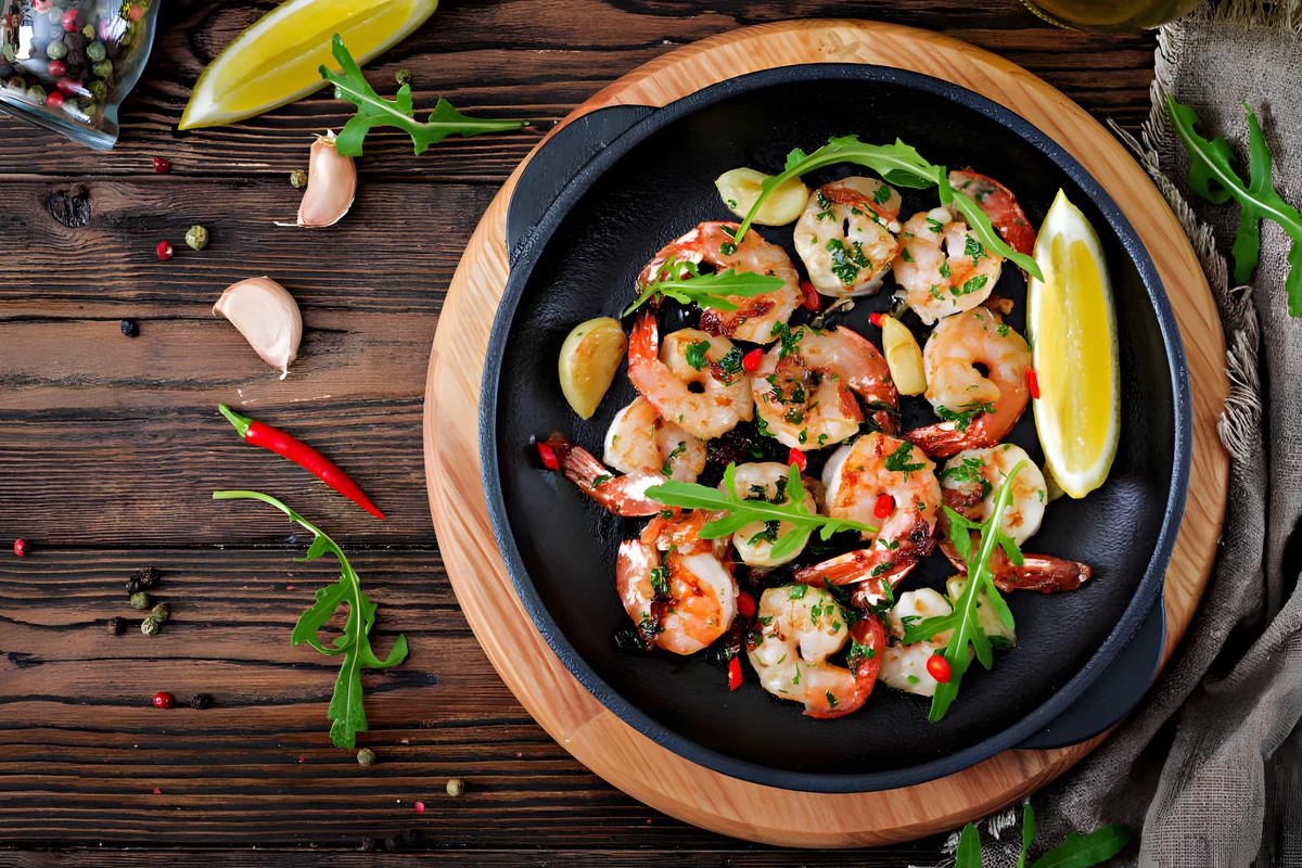 Receta de Camarones Gigantes con Limón y Orégano