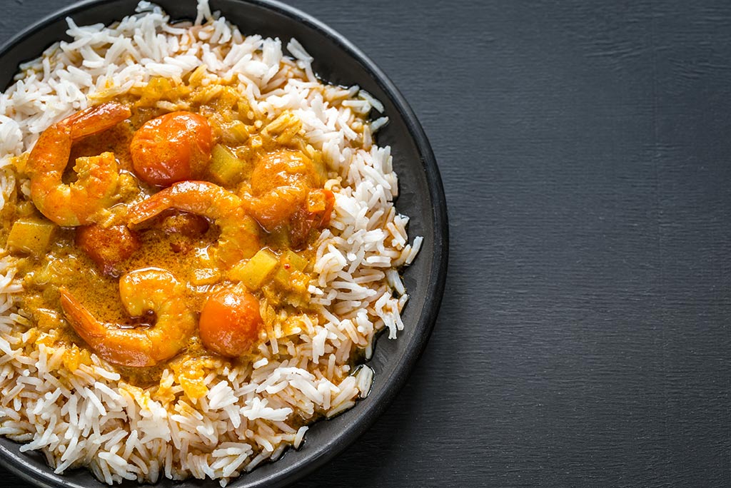 Receta de Camarones al Curry