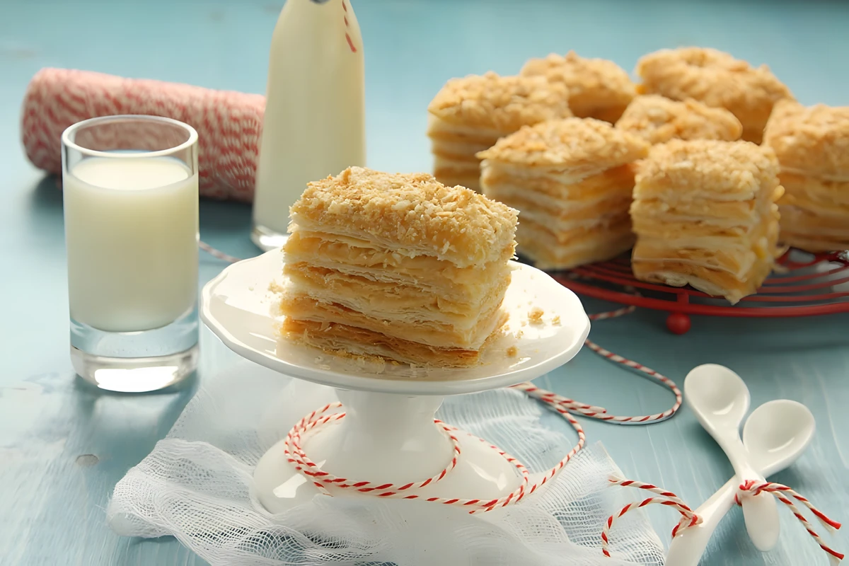 Receta de Pastel Napoleón (Mil Hojas)