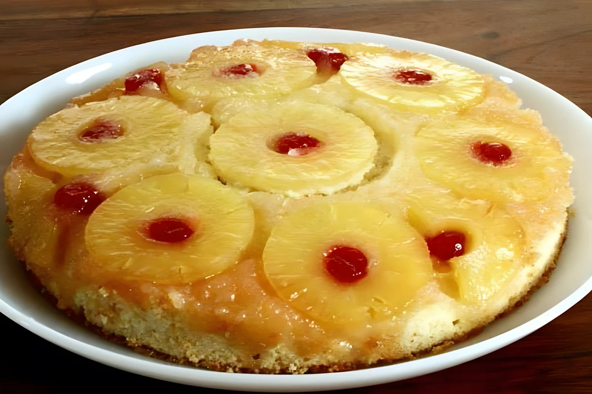 Receta de Pastel Volteado de Piña