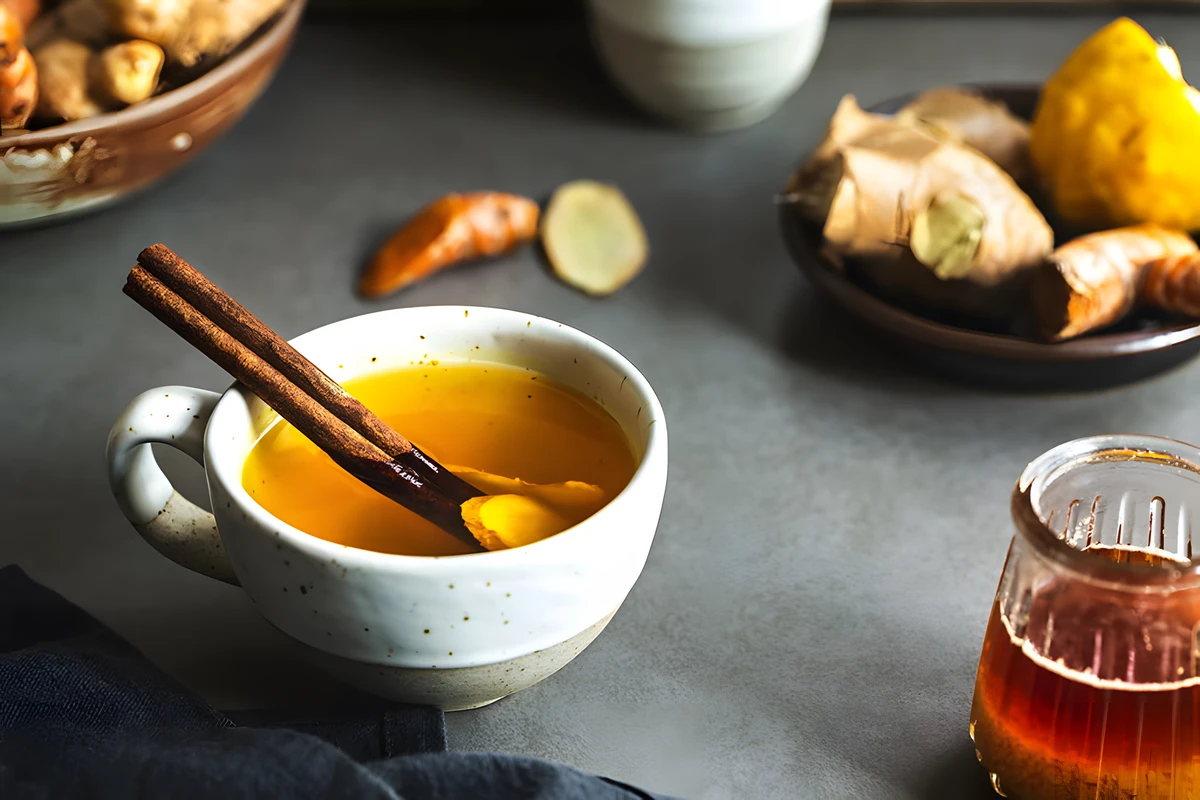 Receta de Té de Jengibre y Canela