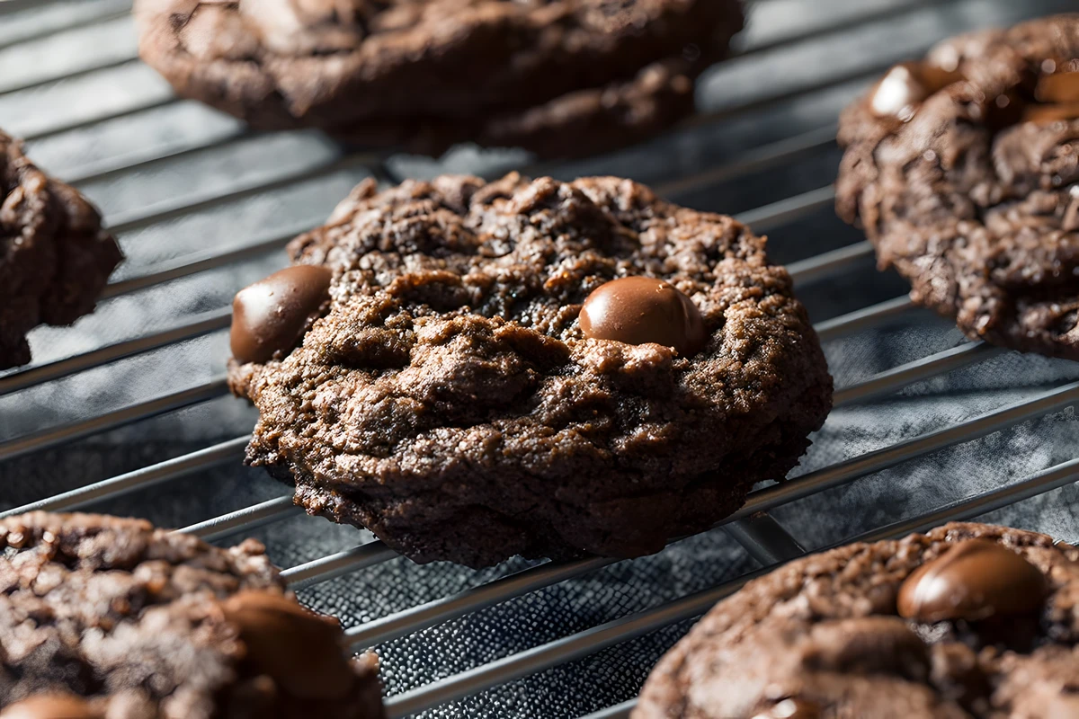 Receta de Galletas de Doble Chocolate
