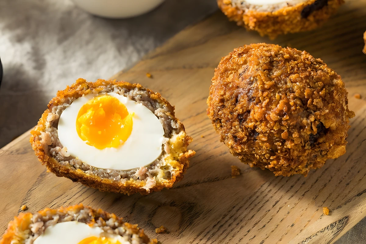 Receta de Huevos en Escoceses