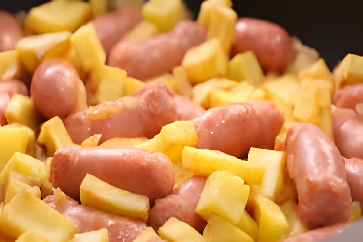 Receta de Salchichas con Papas