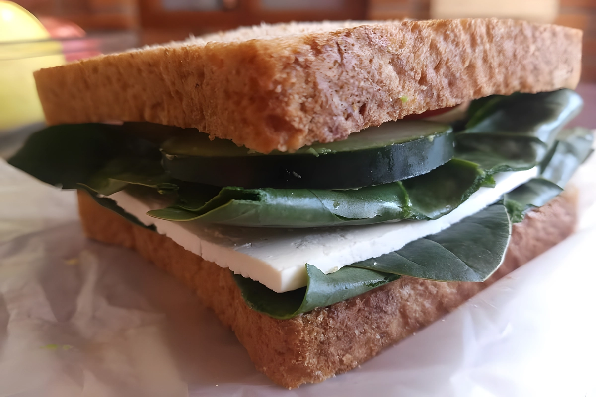 Receta de Sándwich de Espinacas
