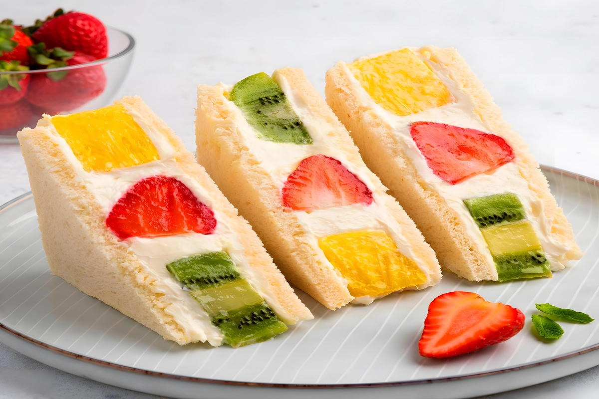 Receta de Sándwich de Frutas