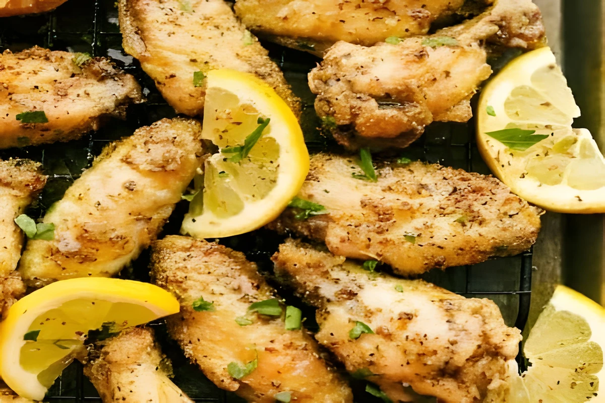 Receta de Alitas de Pollo Lemon Pepper