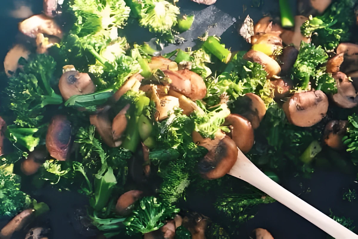Receta de Champiñones con Brócoli