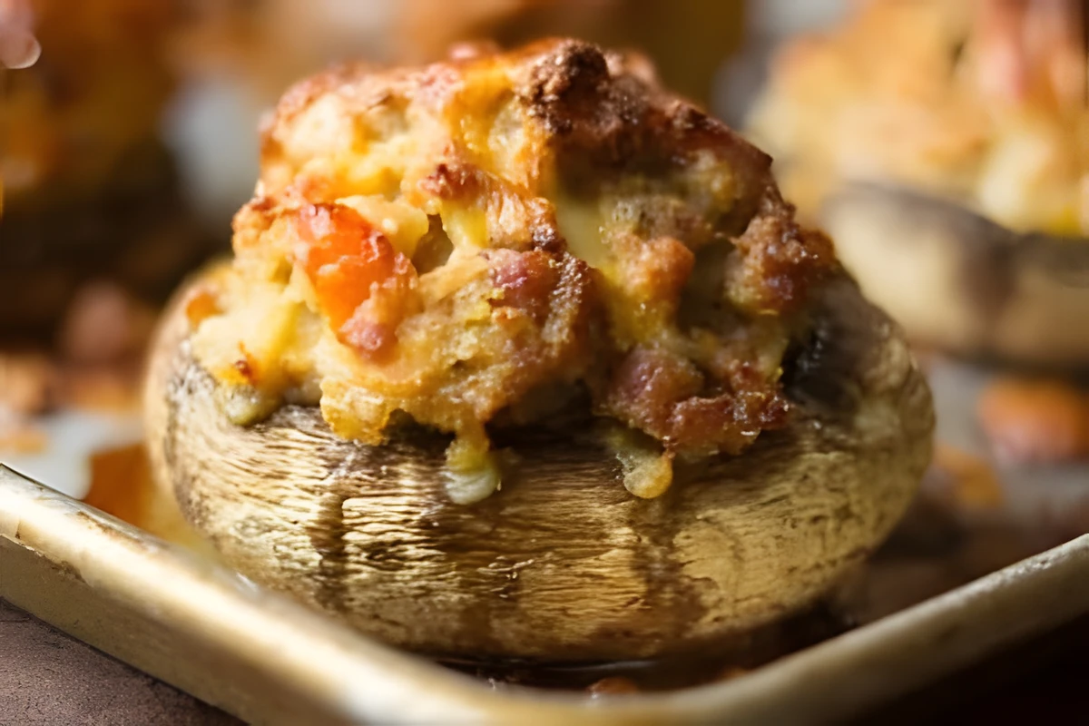 Receta de Champiñones Rellenos de Jamón