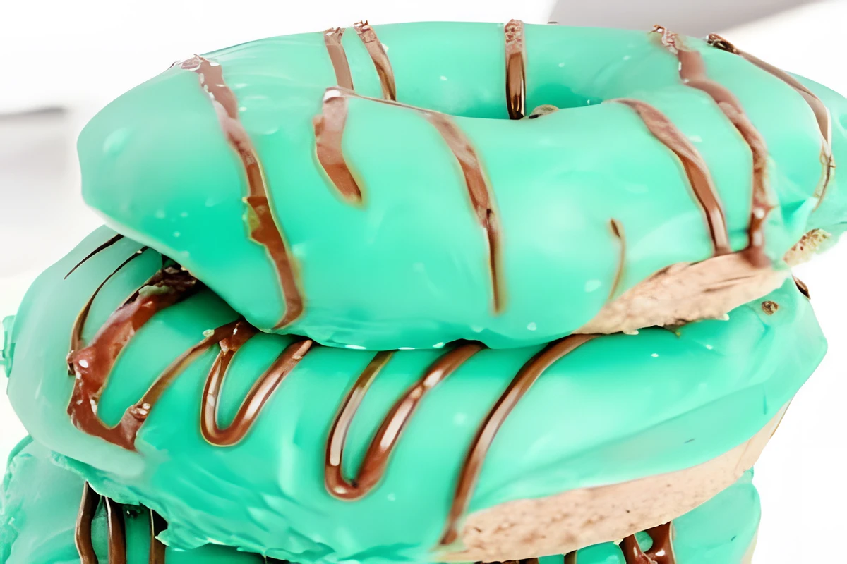 Receta de donas de menta con chocolate