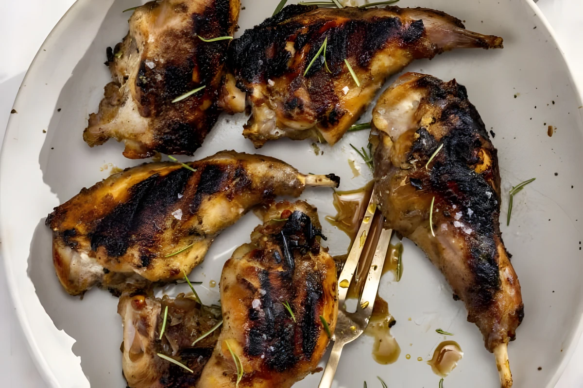 conejo a la brasa receta