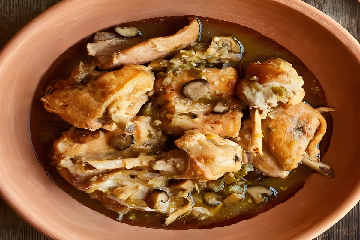 Conejo Guisado con Almendras receta