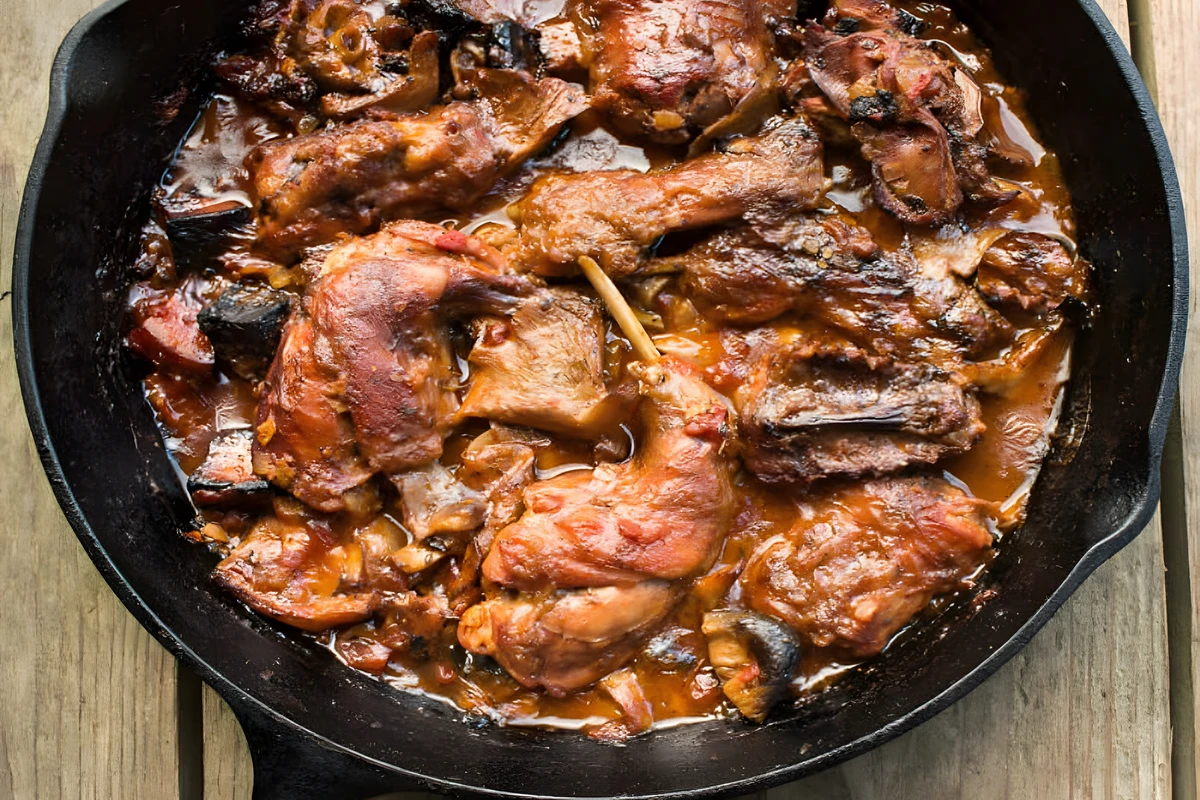 Conejo con Uvas ingredientes